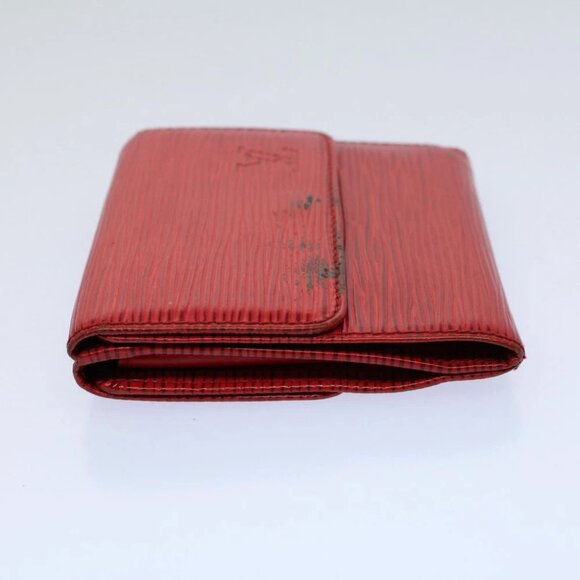 LOUIS VUITTON Epi Portefeuille Elise Wallet Red M6363E LV Auth 54084 - Picture 4 of 14